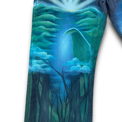 ‘Nocturnal Forest’ - 34” Waist, 30” Length