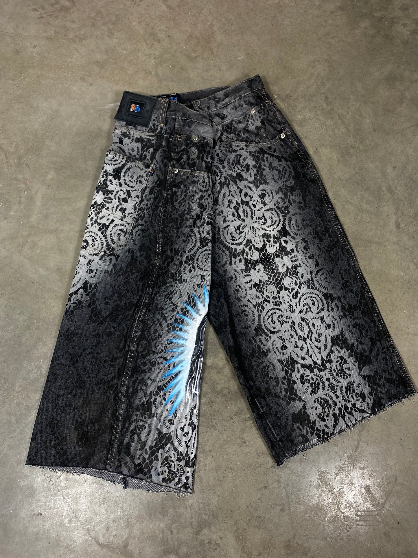 Sacred Paisley Jorts - 38” Waist