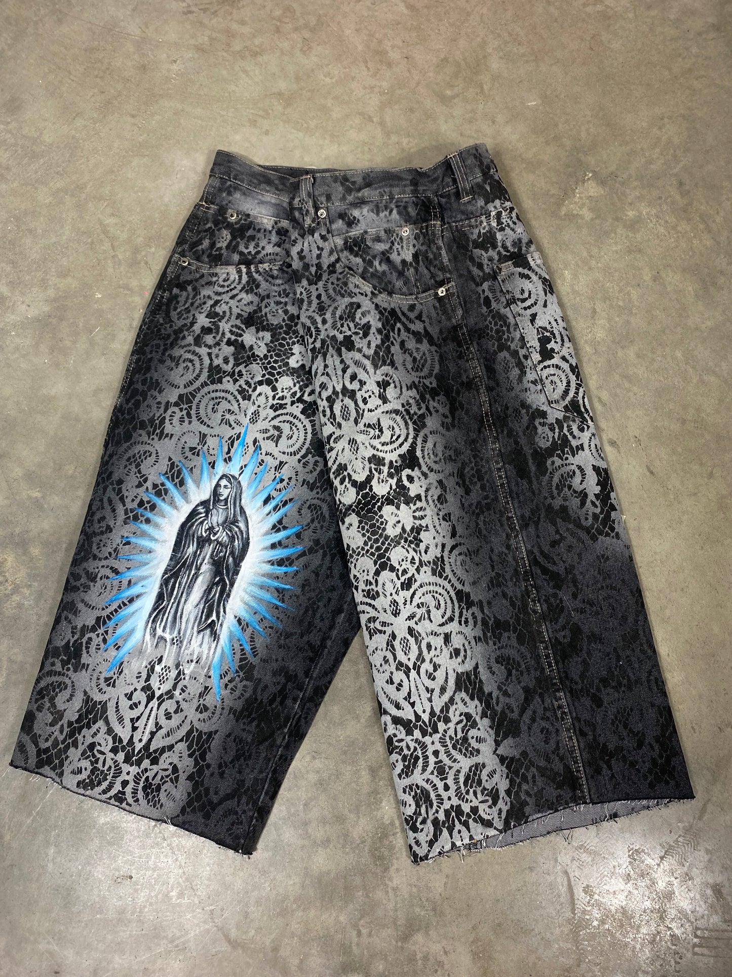 Sacred Paisley Jorts - 38” Waist