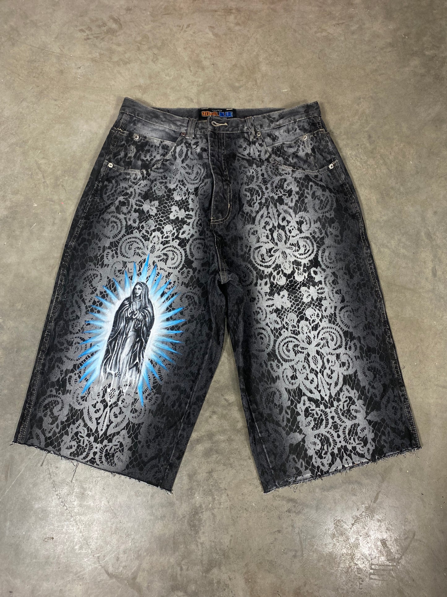 Sacred Paisley Jorts - 38” Waist